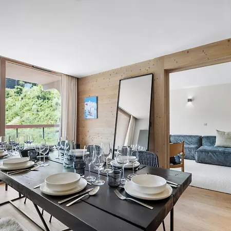 Apartamento Skis Aux Pieds Avec 6 Couchages Adultes Et Espace Bien-etre - Fr-1-562-82
